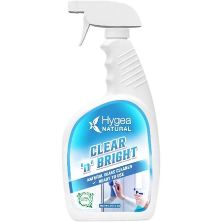 HYGEA NATURAL Clear 'n' Bright  Natural Glass Cleaner Ready to Use 24 oz HN-3005
